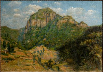 Afrikansk landskap (olje på lerret), cm 79 x 112,5. av Augusto Valli