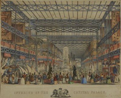 Interiøret i Crystal Palace, 1851 av Augustus Butler