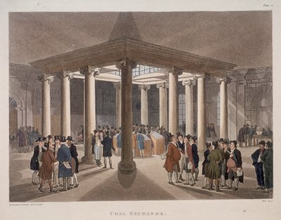 Kullbørs, London, 1808 av Augustus Charles Pugin, Thomas Rowlandson