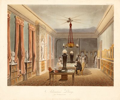 Ackermanns bibliotek for kunstverk, pub. 1815. av Augustus Charles Pugin