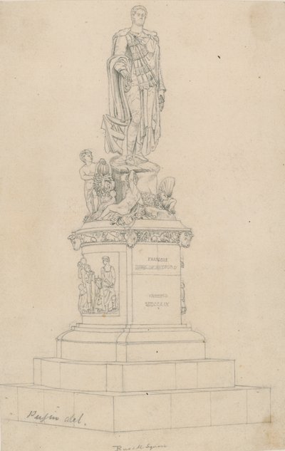Statue av Frances, hertugen av Bedford, på Russell Square, London av Augustus Charles Pugin