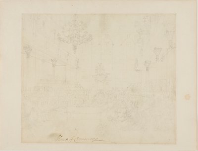 Studie for House of Commons, fra Microcosm of London av Augustus Charles Pugin