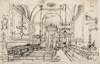 Studie for House of Lords av Augustus Charles Pugin
