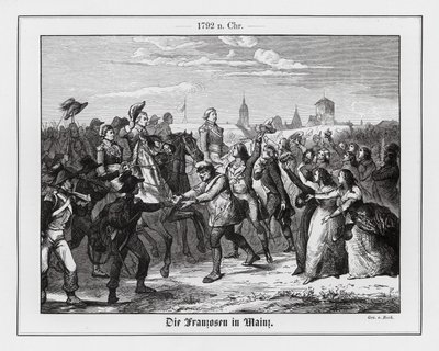 Franske troppers inntreden i Mainz av Augustus J. Beck