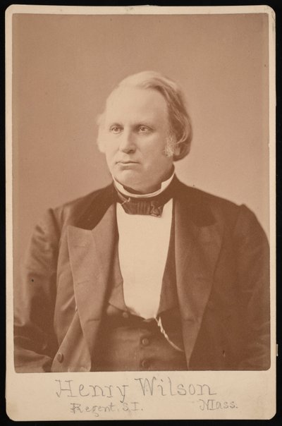 Portrett av Henry Wilson 1812-1875, før 1876. av Augustus Marshall