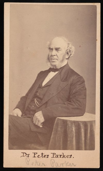 Portrett av Peter Parker 1804-1888, 1869. av Augustus Marshall