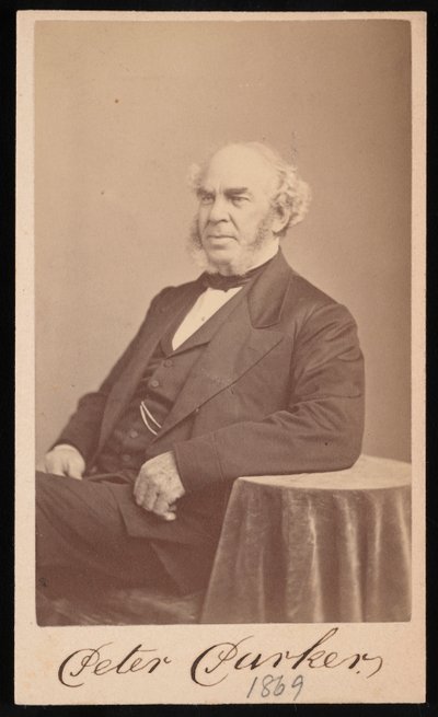 Portrett av Peter Parker 1804-1888, 1869. av Augustus Marshall