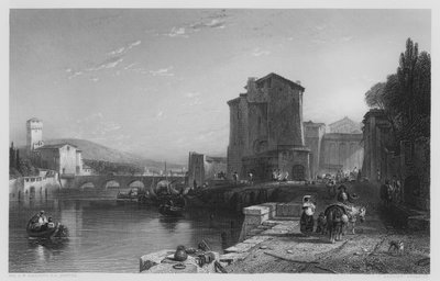 Port of Leghorn, fra bildet i Vernon Gallery (gravering) av Augustus Wall (after) Callcott