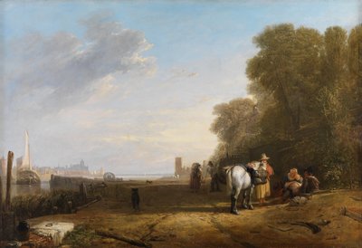 En scene i Holland av Augustus Wall Callcott
