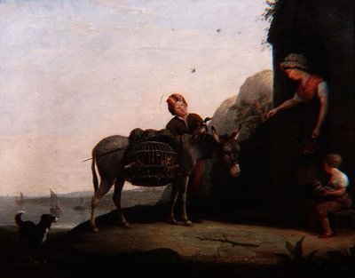 Forhandling for fjærkre av Augustus Wall Callcott