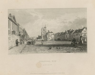 Generell utsikt over Stratford i Bow av Augustus Wall Callcott