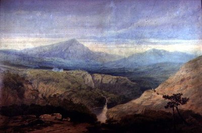 Mawddach River Valley: Cader Idris i det fjerne av Augustus Wall Callcott
