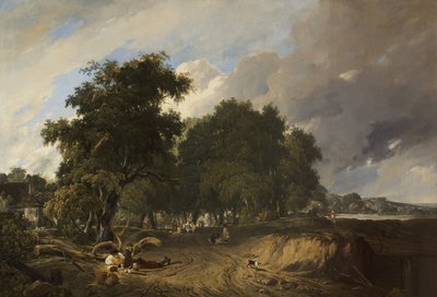 Retur fra markedet av Augustus Wall Callcott