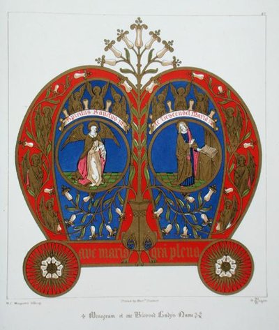 Monogram av vår velsignede frues navn, fra 