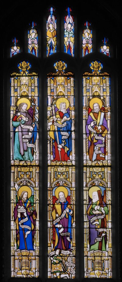 Apostler, 1837 (farget glass) av Augustus Welby Northmore Pugin