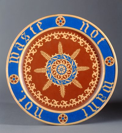 Brødtallerken, produsert av Minton and Company, ca. 1849 (keramikk) av Augustus Welby Northmore Pugin