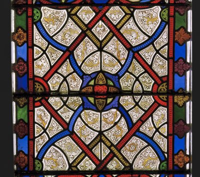 Østvindu, detalj, 1849 (farget glass) av Augustus Welby Northmore Pugin