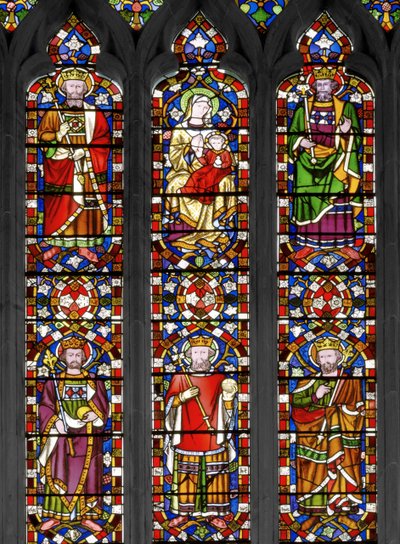 Jesse Tree, detalj, 1848 (farget glass) av Augustus Welby Northmore Pugin