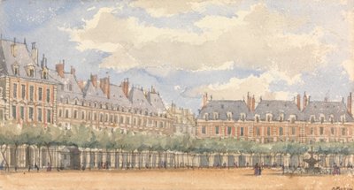 Place Royale, Paris av Augustus Welby Northmore Pugin
