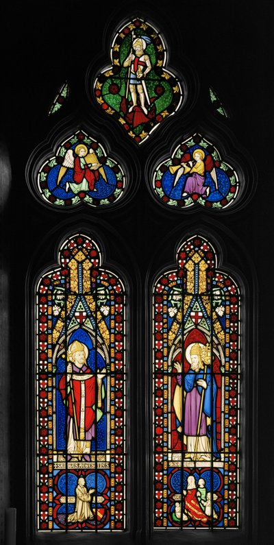 St. Augustine og St. Gregory, Chapel East Window, ca. 1844 (farget glass) av Augustus Welby Northmore Pugin