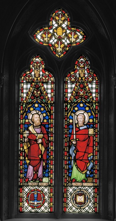 St. Peter og St. Paul, ca. 1845 (farget glass) av Augustus Welby Northmore Pugin
