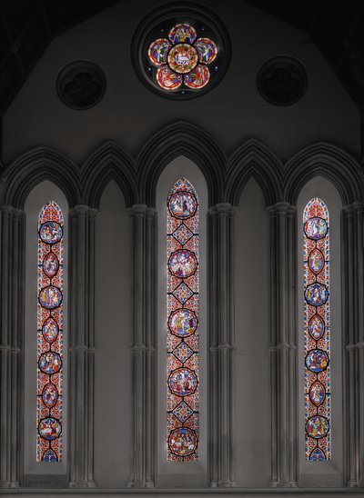 The Passion Of Christ, East Window, 1848-50 (farget glass) av Augustus Welby Northmore Pugin