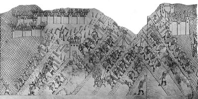 Angrep på byen Lakisj, 700–692 f.Kr., c1900–1920. av Austen Henry Layard