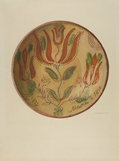 Pa. Tysk Plate av Austin L. Davison