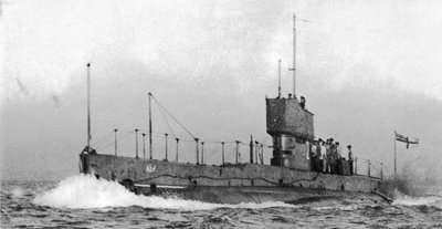 Babord babord av HMA-ubåten AE2, ca. 1915 av Australian Photographer