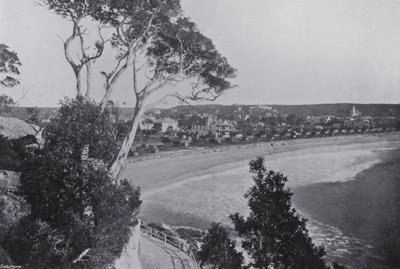 Sydney, NSW: Manly Beach (s/hvitt bilde) av Australian Photographer
