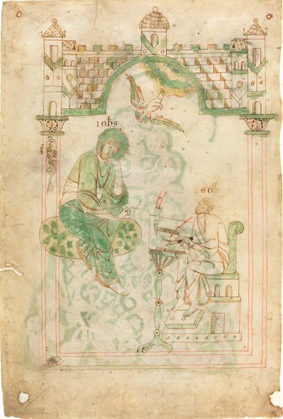 Saint John dikterer til den ærverdige Bede av Austrian 12th Century