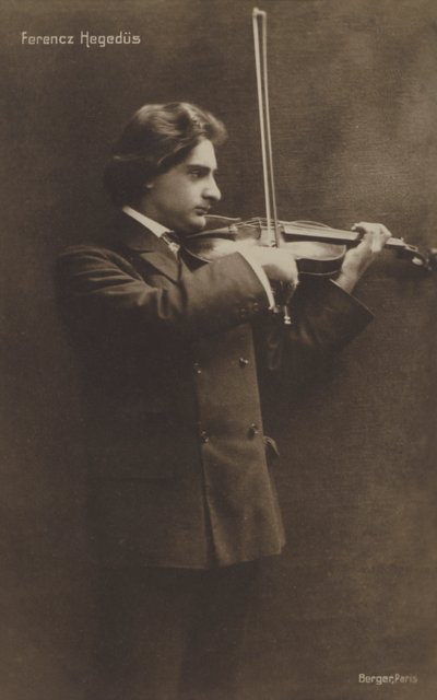 Ferencz Hegedus , ungarsk fiolinist av Austrian Photographer