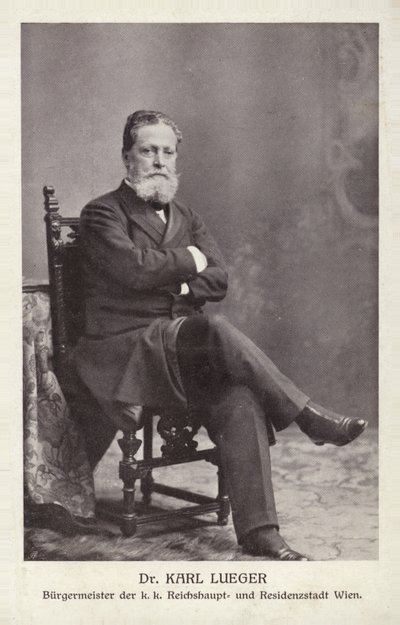 Karl Lueger av Austrian Photographer