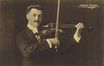 Portrett av Johann Strauss III av Austrian Photographer