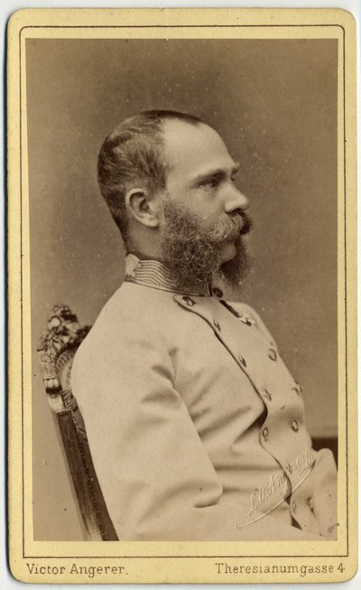 Portrett av keiseren Francois Joseph av Østerrike (1830-1916) og kongen av Ungarn (1867-1916), fra huset til Habsburg-Lorraine. Fotografi av Victor Angerer-verkstedet i Wien. av Austrian Photographer