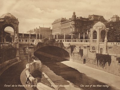 Wien / Wien: Wiental konklusjon (s/hvitt-bilde) av Austrian Photographer