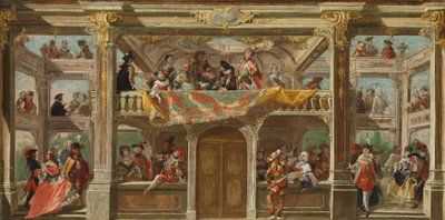 Et maskeball i Böhmen, ca. 1748 av Austrian School