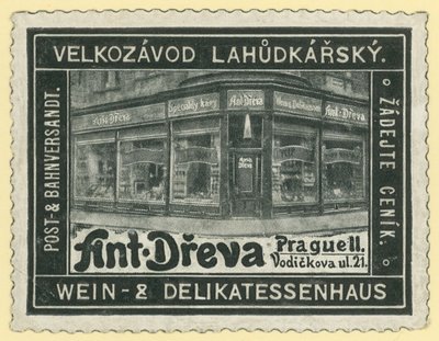 Anton Dreva vinbutikk og delikatesseforretning, Praha av Austrian School