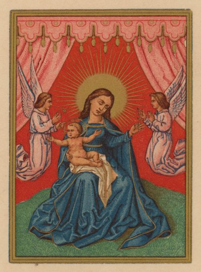 Mater Dei (chromolitho) av Austrian School
