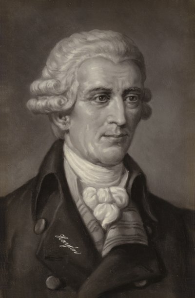 Portrett av Joseph Haydn av Austrian School