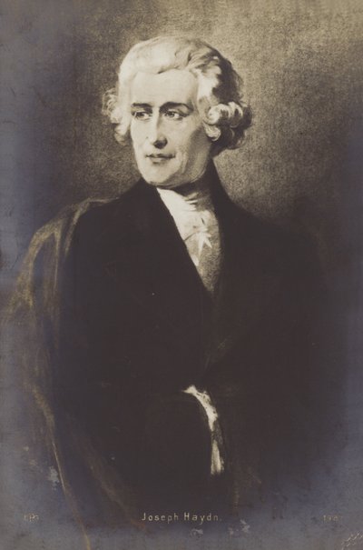 Portrett av Joseph Haydn av Austrian School