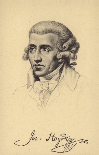Portrett av Joseph Haydn av Austrian School