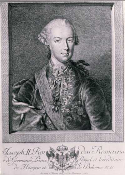 Portrett av Joseph II (1741–90) konge av Tyskland og den hellige romerske keiseren, 1763 av Austrian School