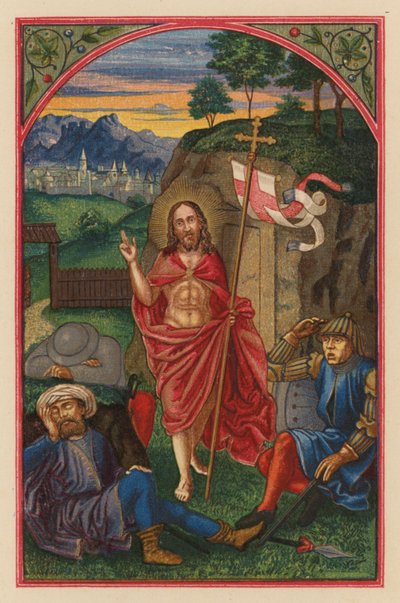 Resurrection D N J Chr (kromolitt) av Austrian School