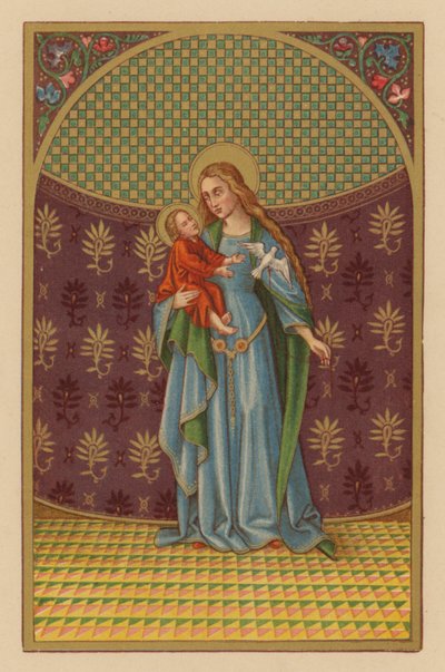 S Maria Mater Dei (chromolith) av Austrian School