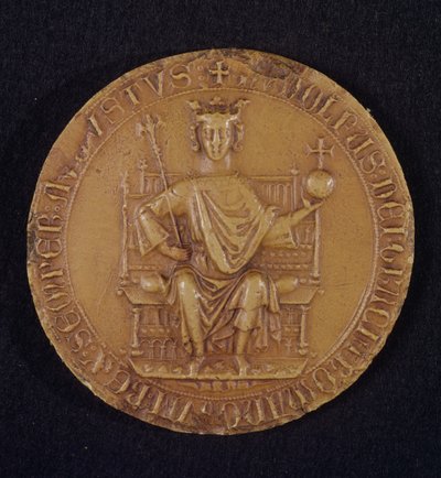 Segl til Rudolf I (1218-91) av Habsbourg, 1289 (voks) av Austrian School