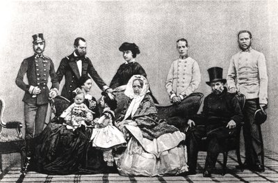 Den østerrikske keiserfamilien, 1860 av Austrian School