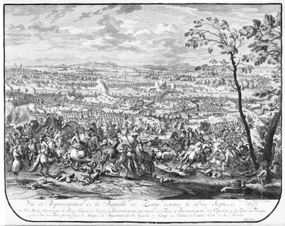 Slaget ved Zenta, 1697 av Austrian School