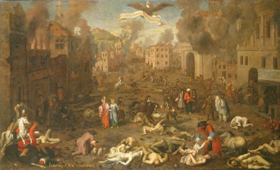 Stormingen av Ofen 6. september 1686 (olje på panel) av Austrian School