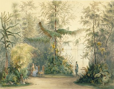 Vinterhagen til Hofburg-palasset, Wien, 1852 (se også 170851, 171910) av Austrian School
